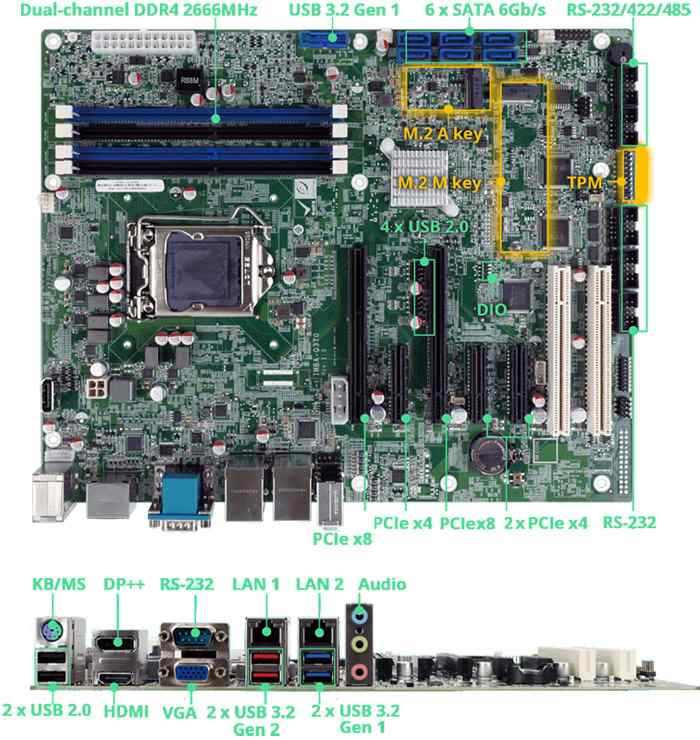 Anewtech IMBA-Q370 IEI Industrial Computer Industrial Motherboard ATX Motherboard