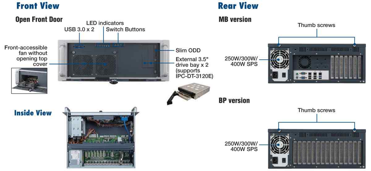 Anewtech-industrial-chassis-AD-ACP-4020-Advantech-industrial-computer-chassis