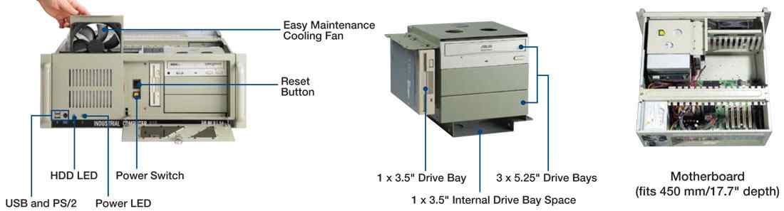 Anewtech-industrial-chassis-AD-IPC-510-Advantech-industrial-computer-chassis