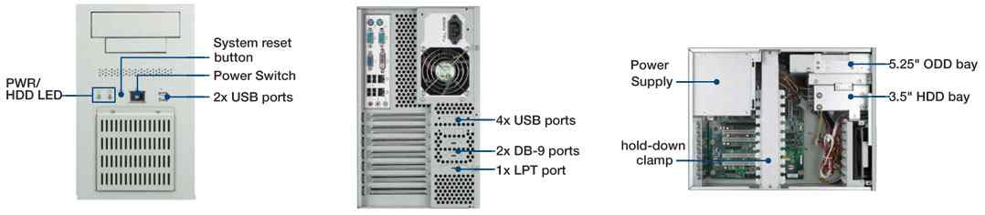 Anewtech industrial-chassis AD-IPC-7132 Advantech industrial Chassis for ATX/mATX Motherboard and 10-slot Backplane