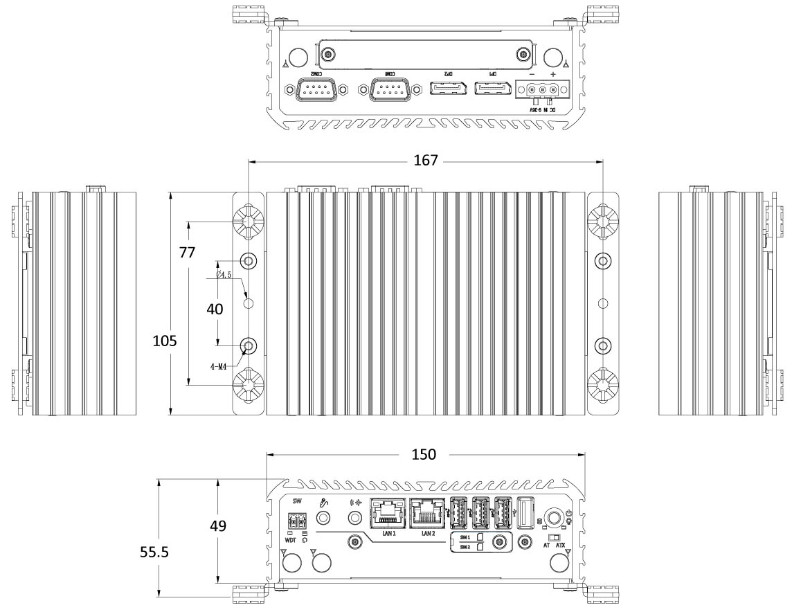 Anewtech-Systems-Embedded-PC-AI-Edge-System-P-RCO-1000-EHL-Premio-dimension