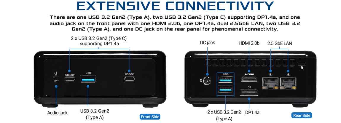 Anewtech AS-NUC-BOX-1240P Embedded Computer AsRock Industrial Embedded System Embedded Box PC