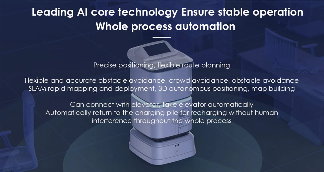Anewtech-Systems-Hotel-AI-Delivery-Robot-with-4-Closed-Compartments-specification