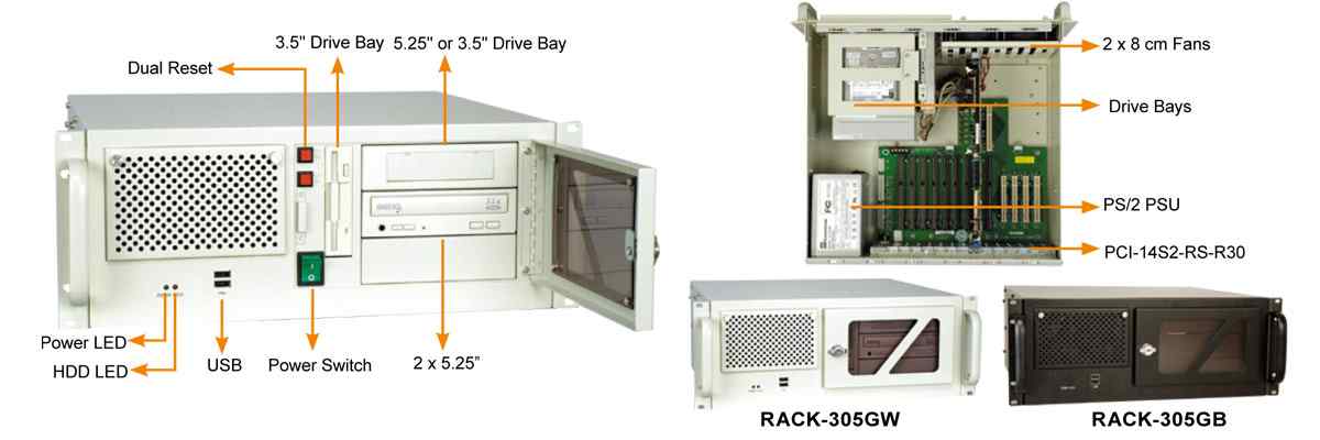 AnewtechIEI Industrial Computer Industrial Chassis  Industrial PC IEI I-RACK-305G