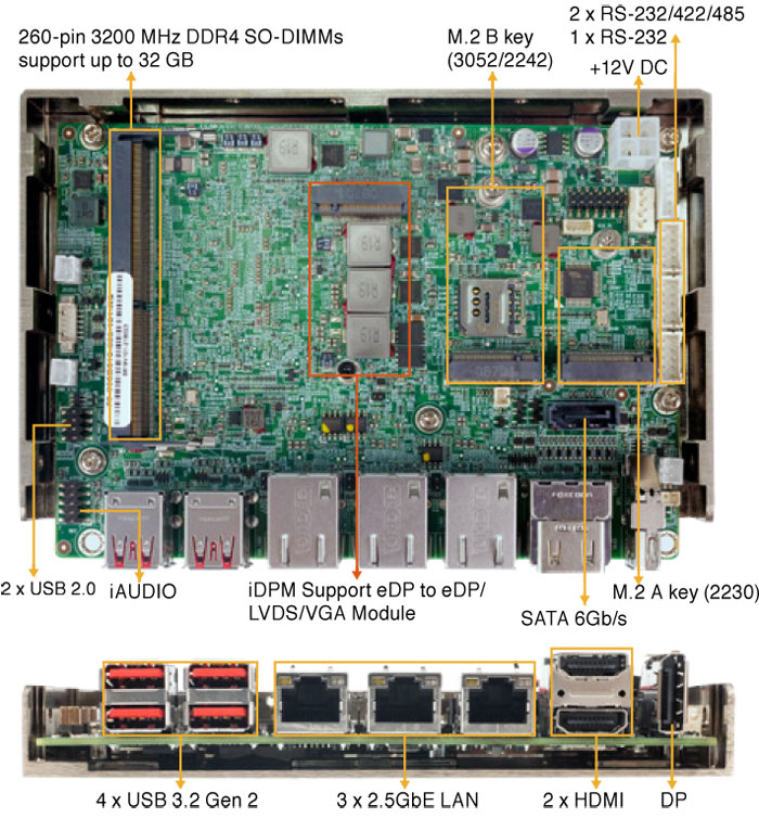 Anewtech 3.5&quot; embedded-board I-WAFER-TGL-U Embedded PC IEI Singapore