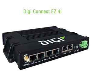 Digi Connect EZ 4i Four serial ports, LTE and Wi-F options, industrial rating Digi Connect EZ Mini/2/4