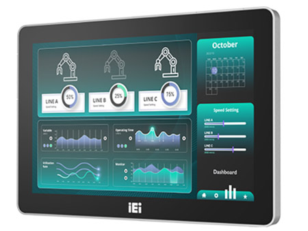 Anewtech-Systems Industrial-Panel-PC-Touch-computer I-AFL4-W08-EHL IEI Fanless Panel PC