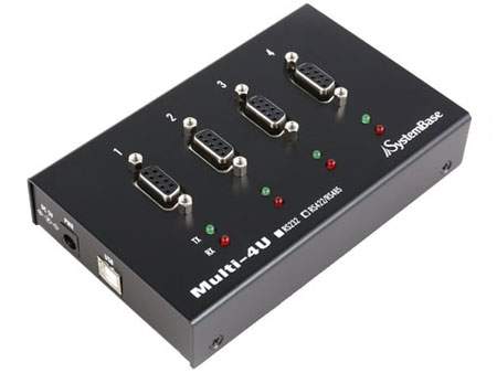 Anewtech Systems Industrial Serial Device USB to Serial Converter SystemBase SY-Multi-4U-COMBO