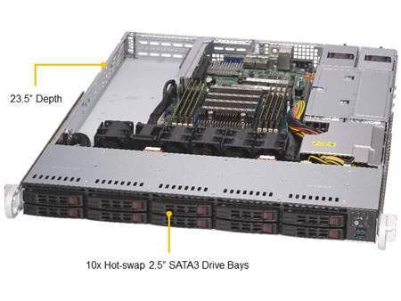 Anewtech Systems Industrial Rackmount Server A+ Server 1114S-WTRT Supermicro-AS-1114S-WTRT