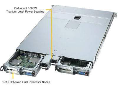 Anewtech Systems Supermicro Servers Supermicro Singapore SuperServer SYS-120TP-DC8TR Industrial Twin Server Supermicro Computer 2 Hot-plug System Nodes in 1U SYS-120TP-DC8TR